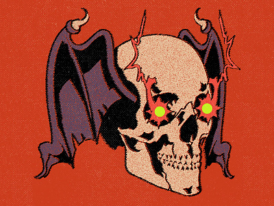 怨霊 bat book cartoon character cover design graphic design illustration music old retro skull texture vector vintage vinyl