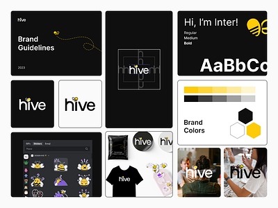 Design Hive Brand Identity Guidelines branding colors community design graphic design illustration logo typography ui
