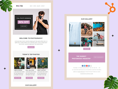 Photography – HubSpot Email Newsletter Template email template hubspot photographly responsive