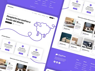 SleepSheep: Design your dreams branding customize design graphic design interior design landing page logo mockups sheep startup ui ux