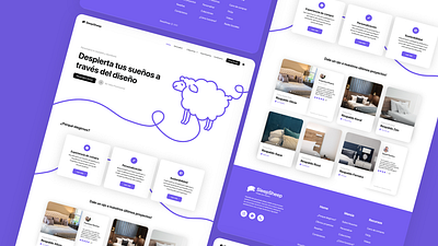 SleepSheep: Design your dreams branding customize design graphic design interior design landing page logo mockups sheep startup ui ux