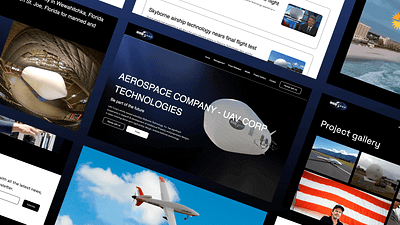 Website Design: Marketing Landing page for Aerospace Company app design business concept corporate dailyui digital figma homepage landing page template