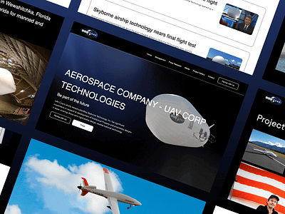 Website Design: Marketing Landing page for Aerospace Company app design business concept corporate dailyui digital figma homepage landing page template