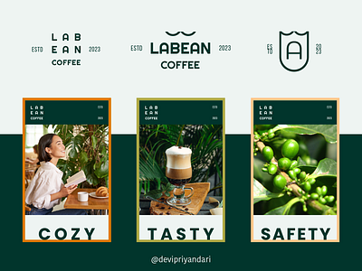 LABEAN Coffee House - Logo Brand Identity Packaging Design brand branding coffee cozy design graphic design identity logotype safety tasty visual wordmark