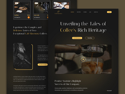 Coffee House Landing Page adobe xd café design coffee coffee app design coffee branding coffee house coffee house landing page coffee landing page coffee packaging design coffee product design coffee shop coffee shop interior coffee ui design coffee web design coffee website coffee website design coffee website uiux figma landing page landing page design