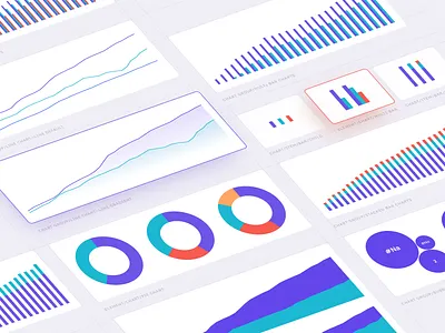Chart element components admin dashboard admin ui bar chart chart chart ui design dashboard graph graph ui design line chart metrics minimal pie chart statistic website design