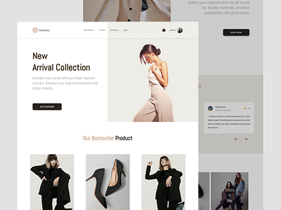 Fashion Store Website app app design branding design logo mobile ui uiux ux