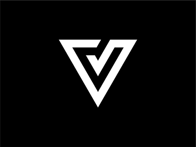 Simple V Letter Initial Logo abstract branding business design illustration line logo logo monogram shape triangle v icon v letter v logo v mark vector