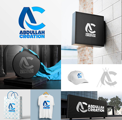 Personal Branding: Abdullah Creation abdullah abdullah creation ac ac design blue creation logo personal branding