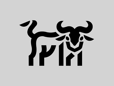 BULL - TAUREAU branding buffalo bull design farm icon identity illustration logo marks symbol taureau ui vector