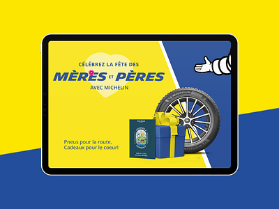 Michelin Mothers Day Campaign branding design fathers day. graphic design illustration michelin mothers day promo voucher