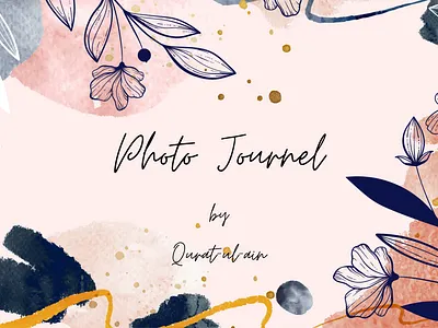 Photo Journal Cover Template beautiful coveer cover flower journal light photo pink