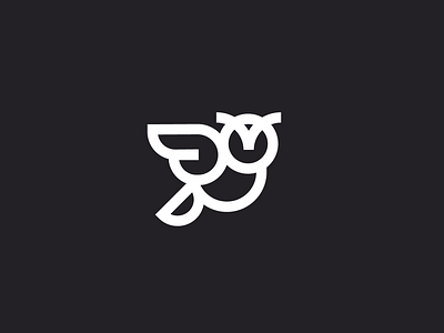 Owl animal bird logo mascot owl tribute
