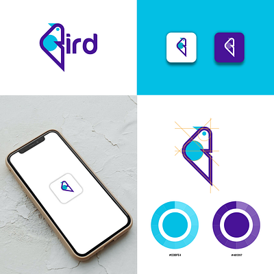 Bird Logo art bird brand brand design branding company design graphic graphic design grid icon illustration line logo logo logo design mascot monoline symbol vector
