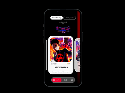 Cinema ticketing app a animation app design cinema cinema ticketing film motion graphics movie ticketing ui ui design