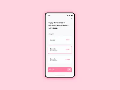 Daily UI #26 — Subscribe daily ui dailyui design mobile ui pink subscribe