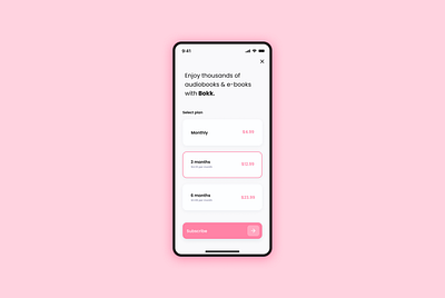 Daily UI #26 — Subscribe daily ui dailyui design mobile ui pink subscribe