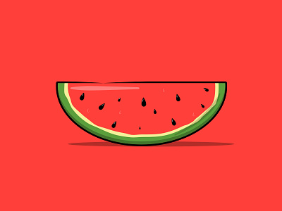 Watermelon Slice fruit illustration slice sugar summer vector vector art vector illustration