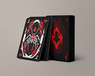 SPIDER DECK (2) adobe art branding custom cards custom deck deck design graphic design ill illustration marvel playing cards poker spiderman style ukraine vector