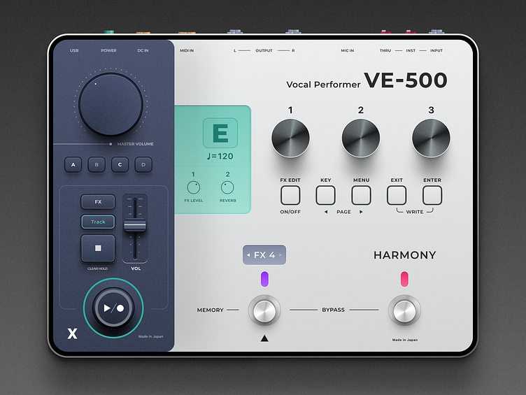 BOSS Vocal Performer Multieffects Processor by Naman Srivastava on Dribbble