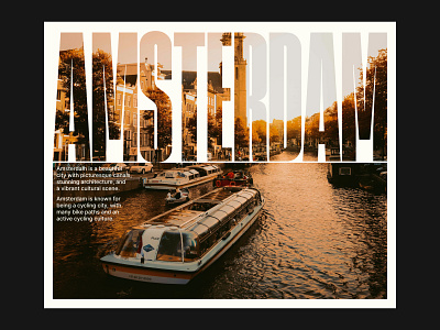 Poster Amsterdam amsterdam design figma freelance poster ui ux web