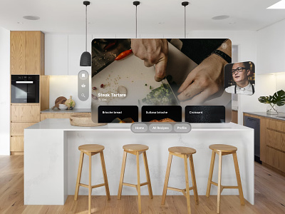 Apple Vision Pro - Cooking app app apple cook cooking figma food pro vision vision pro vr