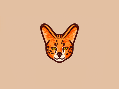 Serval african animal brand branding cartoon cat character design elegant illustration logo logotype mark mascot modern serval sign vector wild