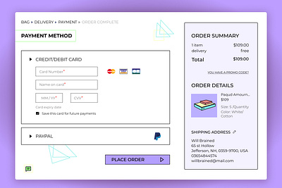Payment Page UI UX Design adobe branding buy clear commerce figma future graphic design illustration interface modern new pay payment simple style ui ux vector