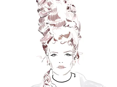 Fashion illustration brush drawing fashion fashion illustration illustration pastel strokes