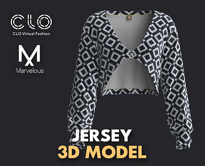 Women Jersey Mockups 3d clo3d fashion graphic design marvelousdesigner mockup moda3d patterns