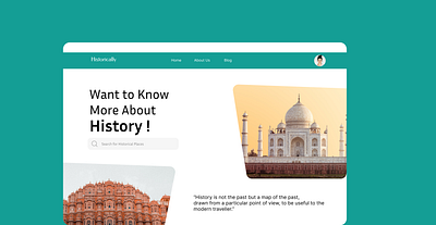 Historical website design historical places ui ux website website deisgn website design