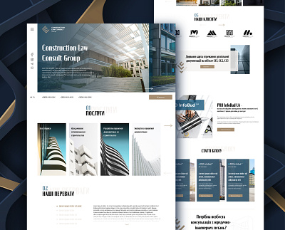 Information site for a consulting company in the field of constr design figma site ui ux web web design web site