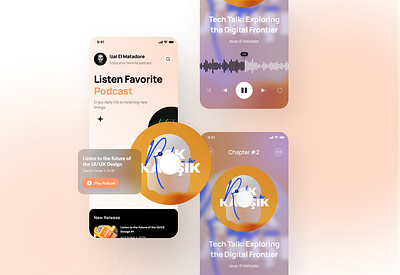 Podcast App - Exploration design ios learn mobile mockup music podcast ui