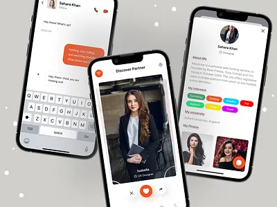 Dating mobile application. app app design badoo dating app dating ios app design mobile app mobile app design online dating socialapp tinder ui uidesign user interface ux