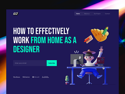 Hero-header design shot design hero header ui website work from home