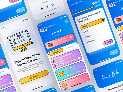 Quiz Baba : Quiz Game App Ui Ux Design. app design app ui ux app ui ux design colourful app ui ux eye catchy app ui design game app design game design latest app ui ux nft app nft app design popular 1 pro ui ux design quiz game app quiz game app design trending 1 trending app design trending ui ux design