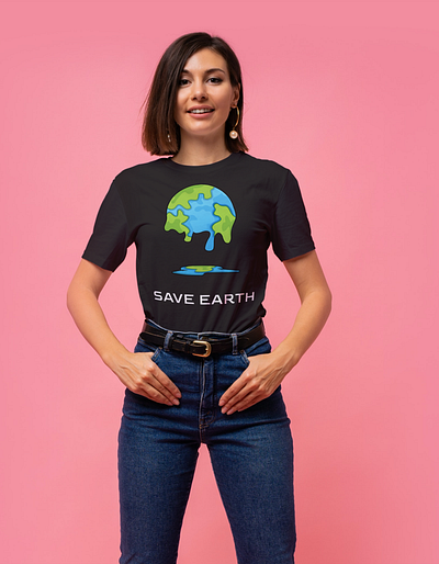 Save Earth T-shirt Design branding graphic design illustration logo tshirt design vector