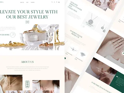 BlueBell Jewelry Website Design branding design elegance logo minimalist ui uixdesign webdesign website