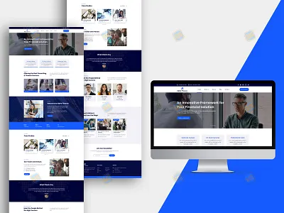 Responsive landing page and logo design - Alpha Finance banking brand branding creative design desktop finance financial homepage landing page layout logo minimal responsive saving ui ux web design web layout website ui