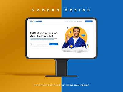 Freelance Website Design | Local Tasker branding design figma graphic design illustration logo photoshop ui ux vector