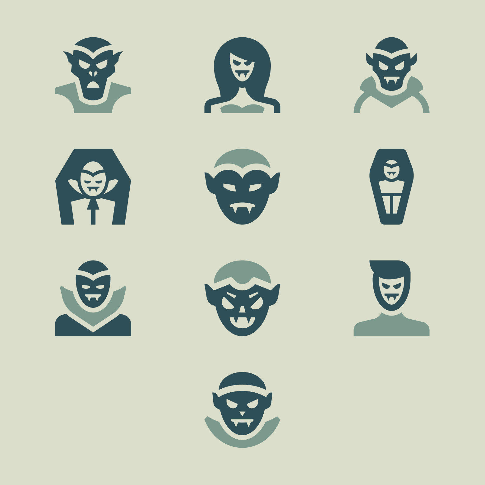 $1+, Vampires angry face avatar basicons bat blood bloodsucker bram stoker casket cloak coffin dracula face halloween icons nosferatu romania vampire vampire boy vampire girl vector