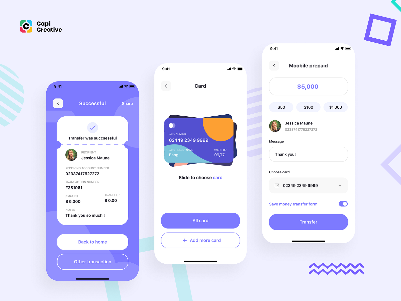 Banking Mobile App UI design by Capi Product on Dribbble