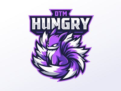 Chibi Kyuubi Mascot logo Done For DTM Hungry branding chibi kyuubi cute kyuubi logo design esport esportlogo gamer gaming illustration kitsune kitsune mascot logo kyubi kyuubi logo logo mascot mascot logo naruto nine tail