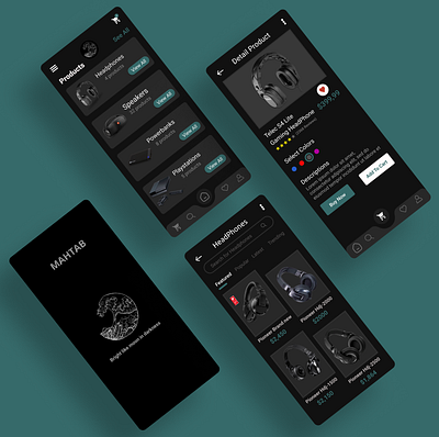 MAHTAB app branding design graphic design ui ux