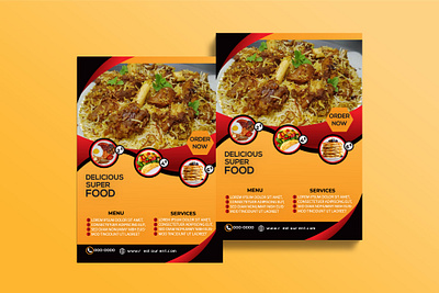 Restaurant Flyer Design animation banners brandidentity branding bstfry cafe clean design creative ready design flyer desig freedelivery graphic design illustration logo logomarker modern modern food produc restaurant restaurantflyer