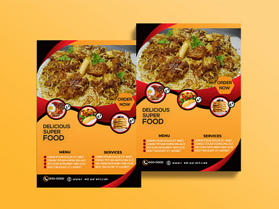 Restaurant Flyer Design animation banners brandidentity branding bstfry cafe clean design creative ready design flyer desig freedelivery graphic design illustration logo logomarker modern modern food produc restaurant restaurantflyer