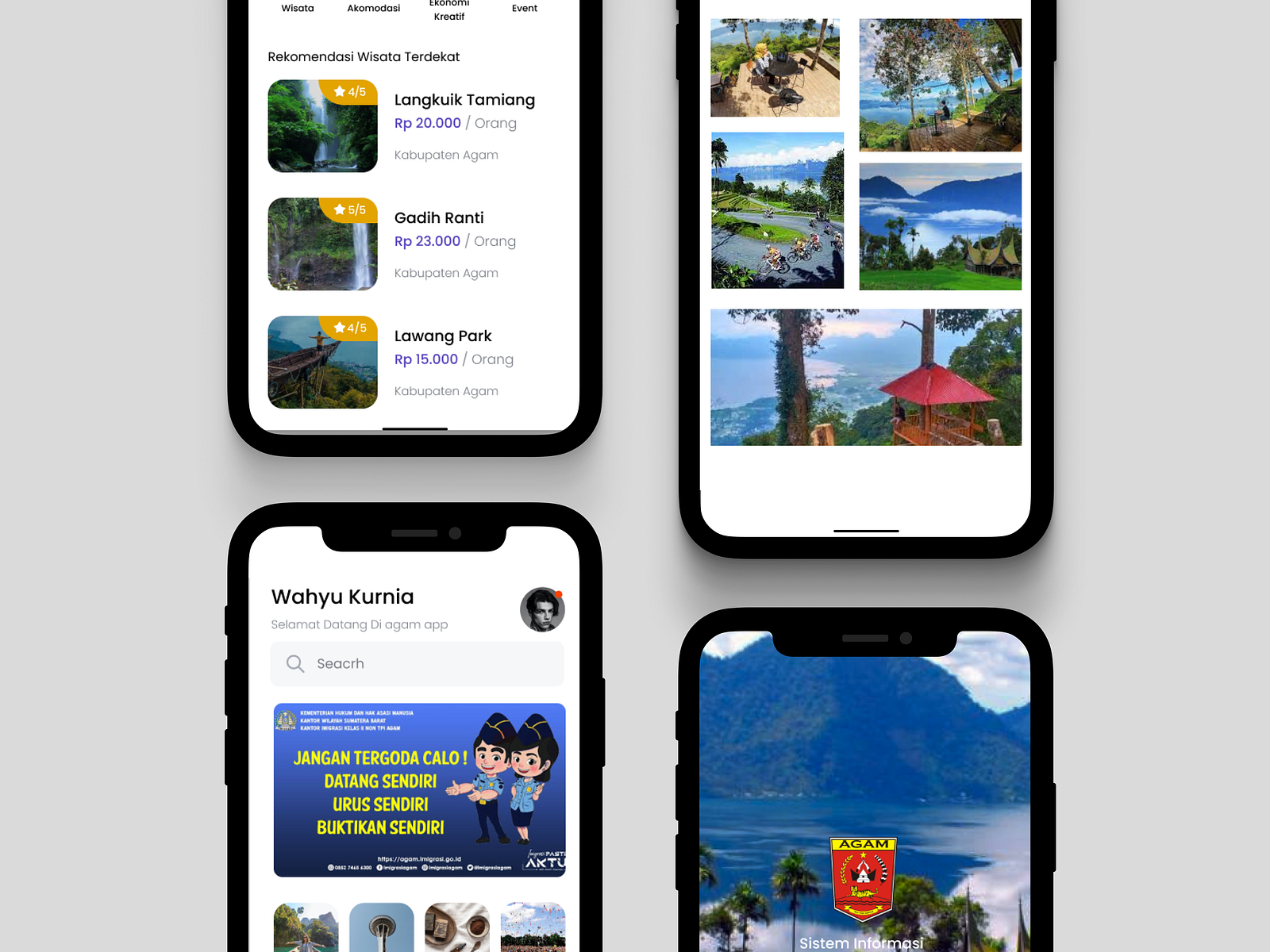 Tourism App Information System - UI Design by Wahyu Kurnia on Dribbble