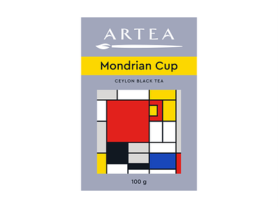 Mondrian Cup abstractart mondrian neoplasticism paintbrush pietmondrian