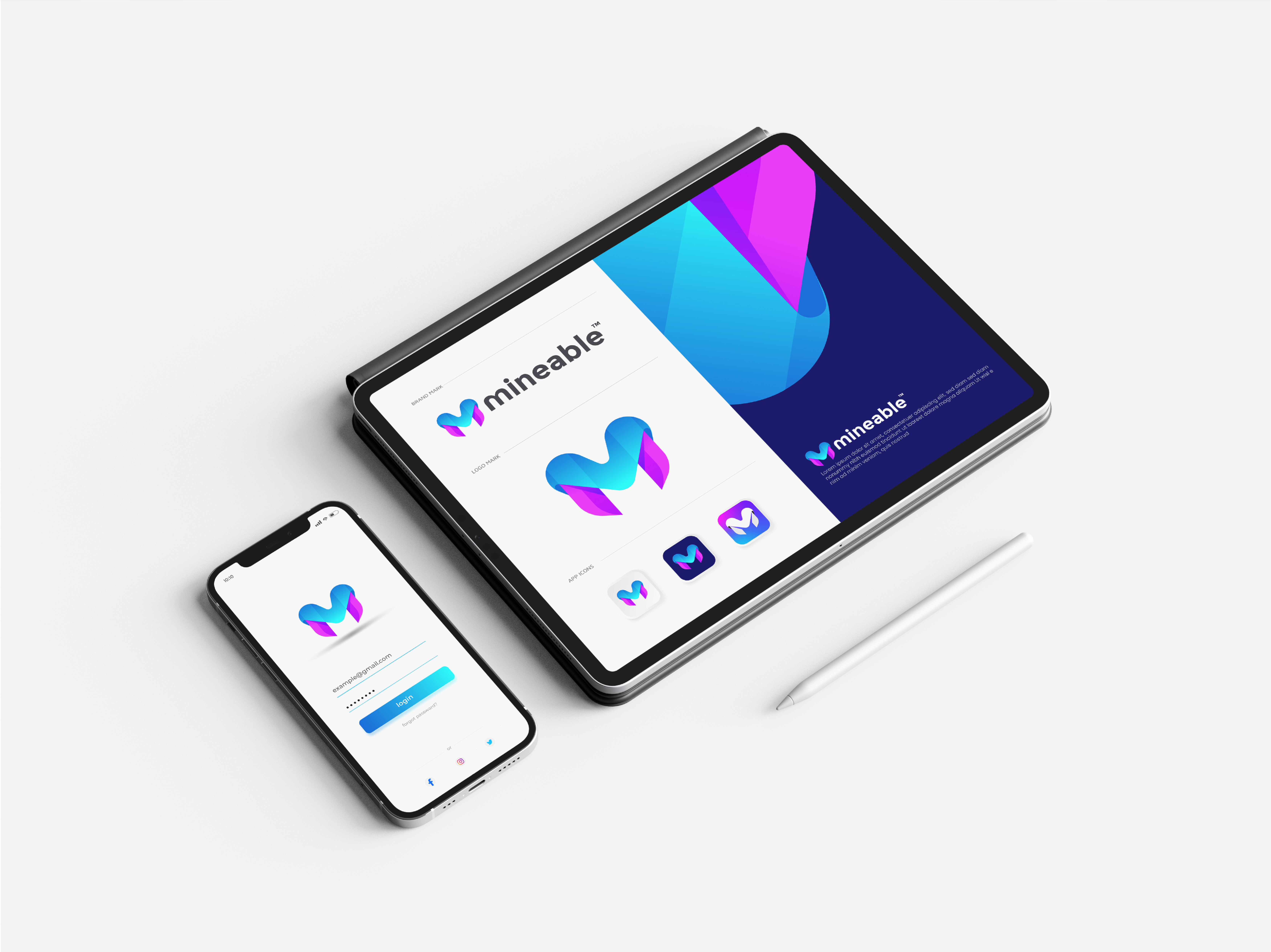 Example of Modern Minimalist Tech App Logo Design