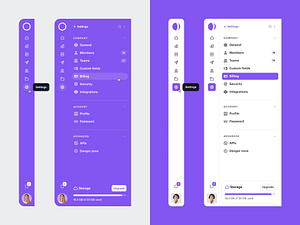 Sidebar navigation — Untitled UI by Jordan Hughes® on Dribbble